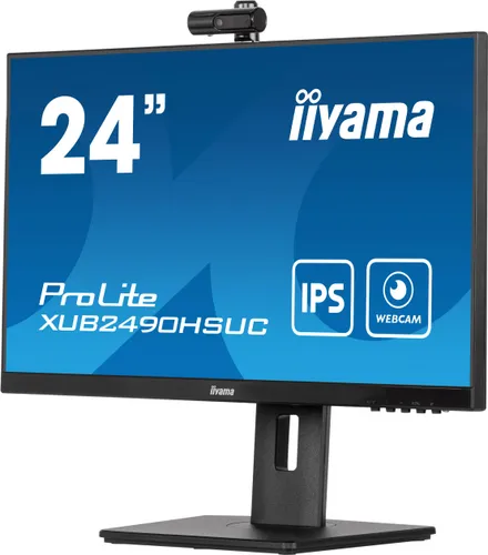 Monitor iiyama ProLite XUB2490HSUC-B5 z kamerą 24" Full HD IPS 60Hz 4ms