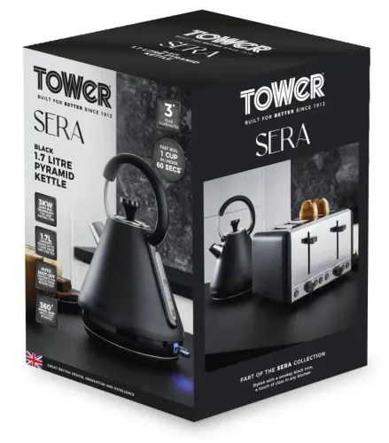 Czajnik Tower Sera T10079BLK 1,7l 3000W