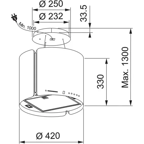 Okap Franke Smart Suspended FSMS F42 WH MATT Biały