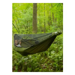 Hamak ENO JungleLink Hammock System - charcoal/evergreen