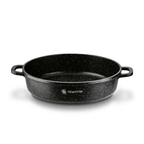 Patelnia głęboka z krótkimi uchwytami KONIGHOFFER Pollo Black 28 cm