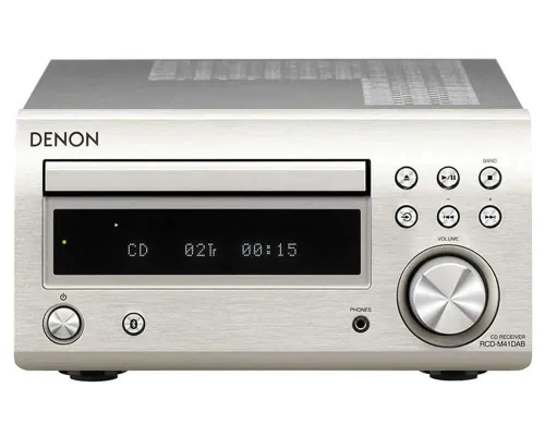 Amplituner Denon RCD-M41DAB 2.1-kanałowy Bluetooth Srebrny