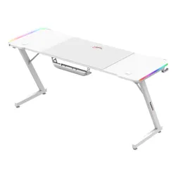 Biurko gamingowe HUZARO Hero 4.8 RGB Biały