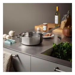 EVA TRIO - patelnia ze stali nierdzewnej do smażenia 24 cm