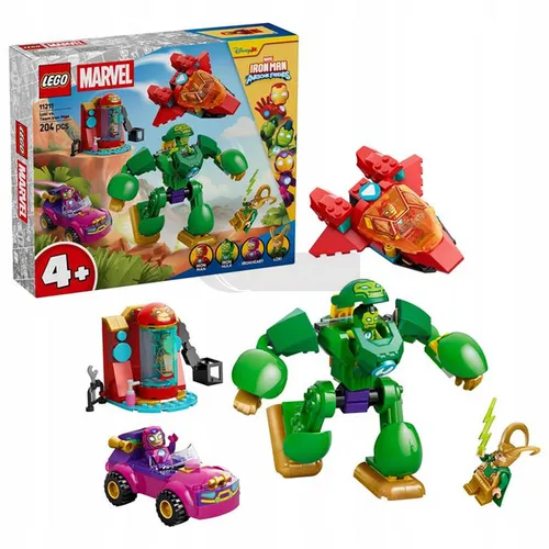 LEGO Marvel Iron Man 11211 Loki kontra drużyna Iron Mana, zestaw klocków 4+