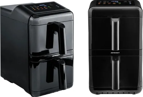 Air Fryer Frytkownica beztłuszczowa BERDSEN BD-663 11.6l z podwójnym koszem i okienkiem do obserwacji postępów gotowania