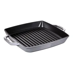 STAUB 23 x 23 cm - patelnia grillowa żeliwna
