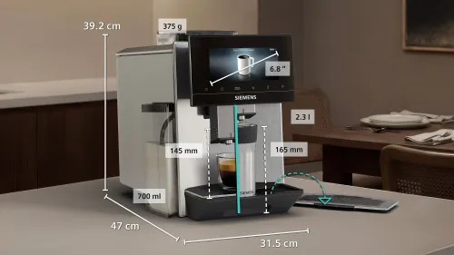 Автоматическая кофемашина Siemens EQ900 iAroma TQ923E43 холодный кофе