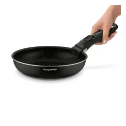 Komplet patelni z odpinaną rączką Konighoffer Spinel Black 20 cm 24 cm 28 cm bez indukcji