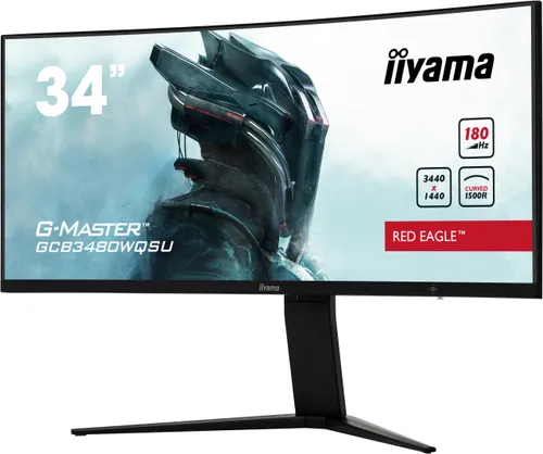 Monitor iiyama G-Master Red Eagle GCB3480WQSU-B1 34" UWQHD VA 180Hz 0,4ms Zakrzywiony Gamingowy