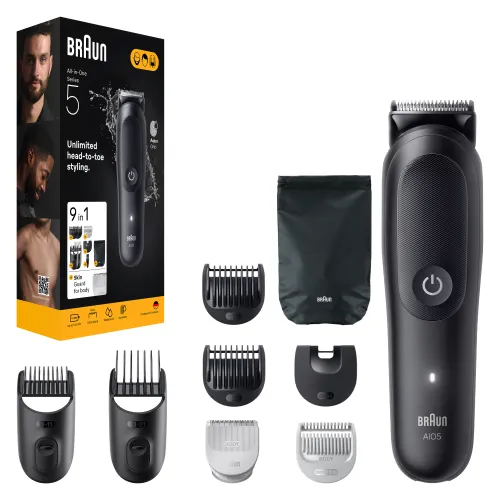 Trymer Braun AIO5540 7 nasadek 120min