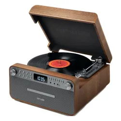 Gramofon MUSE MT-118AT Bluetooth USB Drewno