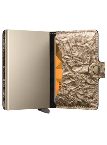 Secrid kompaktowy portfel z RFID Miniwallet Crunch - gold