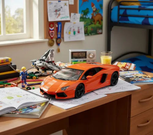 Samochód zdalnie sterowany COIL Lamborghini Coupe na pilota auto RC 1: 10 orange
