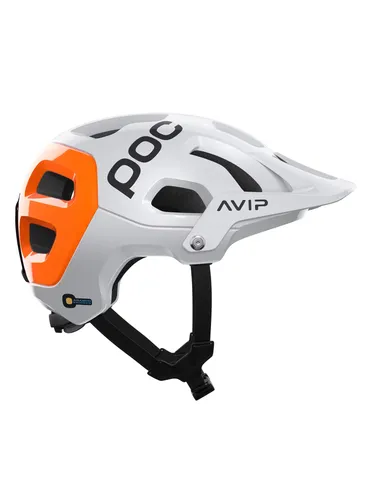 Kask rowerowy POC Tectal Race MIPS NFC - white/orange