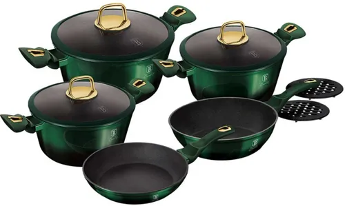 Zestaw garnków BERLINGER HAUS Emerald Collection BH/6065 (10 elementów)