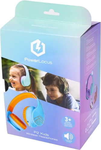 Słuchawki nauszne POWERLOCUS P2 Kids Kocie uszy Fioletowo-różowy