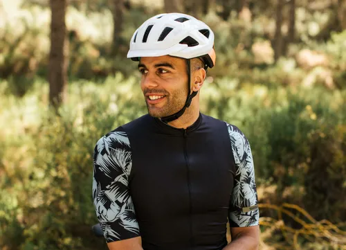 Kask rowerowy LAZER Cerro KinetiCore Biało-pomarańczowy MTB (rozmiar S)