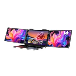 Monitor Zeuslap ZB14 2x 14" Full HD IPS 60Hz Przenośny