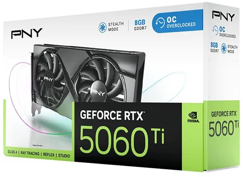 Karta graficzna PNY GeForce RTX 5060 Ti OC Dual Fan 8GB DLSS 4