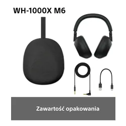 Słuchawki nauszne SONY WH-1000XM6 ANC Czarny