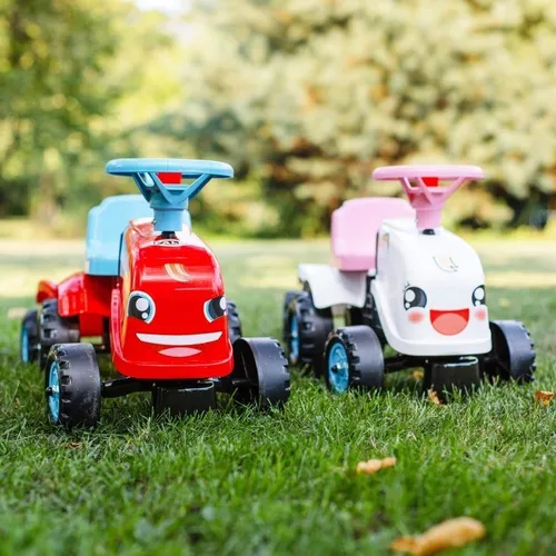 Falk Jeździk Traktor Go! Z Przyczepą Czerwony 1-3 Lat