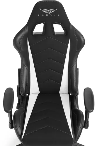 Fotel GAMVIS Expert Czarny (białe elementy)