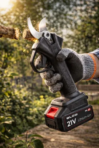 Sekator Akumulatorowy Elektryczny Nożyce Sekator Ogrodowy Do Gałęzi 500W