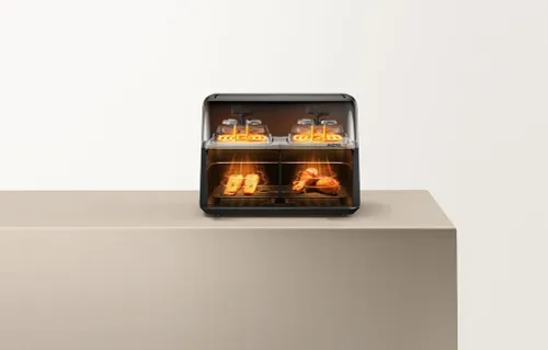 Air Fryer Frytkownica beztłuszczowa MOVA FD20S Pro Czarny 10l z okienkiem podglądu 10 programów automatycznych