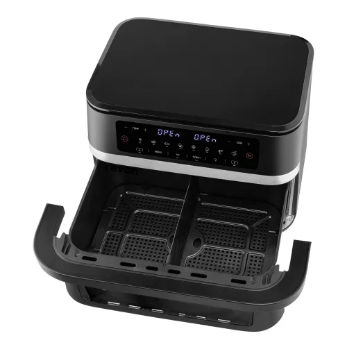 Air fryer Raven EFN013 Frytownica niskotłuszczowa 2950W 11,5l Jedna duża komora lub dwie regulowane
