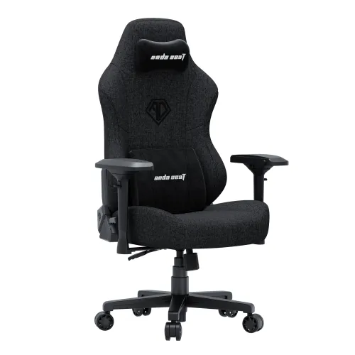 Fotel Anda Seat Phantom 3 Pro L Gamingowy do 120kg Tkanina Ciemnoszary