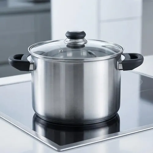 Garnek ze stali nierdzewnej z pokrywką EMILIO 5,6 l