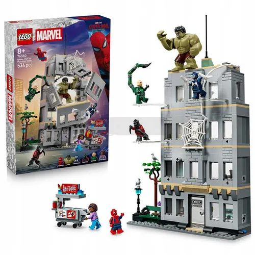 LEGO Spider Man 76350 Epickie starcie: Spider-Man kontra Hulk, zestaw klock