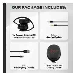 Słuchawki bezprzewodowe PowerLocus P2 Nauszne Bluetooth 5.3 Moro