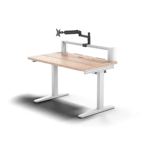 Biurko Corsair Platform:4 Standardowy 120cm Drewno bejcowane na kolor jasnej sosny