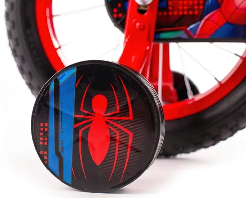 Rower dziecięcy MARVEL Spider-Man 14 cali dla chłopca Niebiesko-czerwony