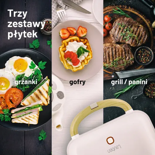 Opiekacz LAUBEN Maker 3w1 900WW