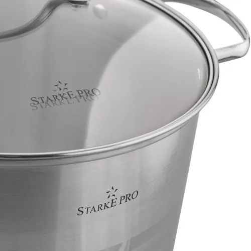 Garnek wysoki ze stali nierdzewnej z pokrywką Starke Pro Barcelo 15 l