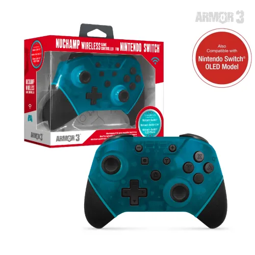 Pad Armor3 NuChamp Wireless Game Controller do Nintendo Switch Bezprzewodowy Turkusowy