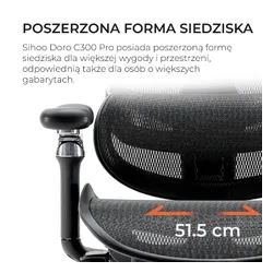 Fotel SIHOO Doro C300 PRO Czarny