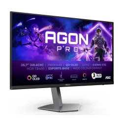 Monitor AOC AGON PRO AG276QZD2 26,7" 2K QD-OLED 240Hz 0,03ms Gamingowy