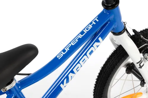 Rower dziecięcy KARBON Superlight 14 cali dla chłopca Niebieski