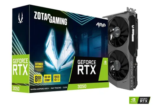 Karta graficzna Zotac GeForce RTX 3050 AMP 8GB GDDR6 128bit DLSS