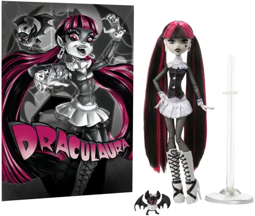 Lalka MONSTER HIGH Reel Drama Straszny Seans Draculaura HKN27