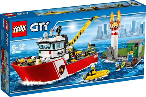 Конструктор Lego City пожарная лодка (60109)