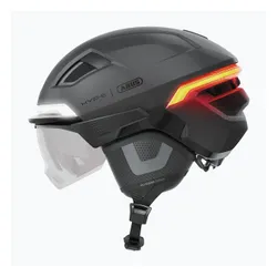 Kask rowerowy z kierunkowskazami ABUS Hyp-e Ace volcano titan