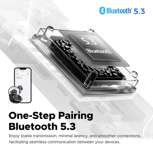 Беспроводные наушники Soundpeats Clear Ink Channel Bluetooth 5.3 Black