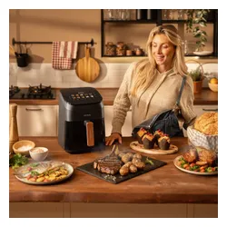Air Fryer Frytkownica beztłuszczowa CECOTEC Cecofry&Grill Smoking 4500 3 w 1 z ukrytym grillem i wędzarnią