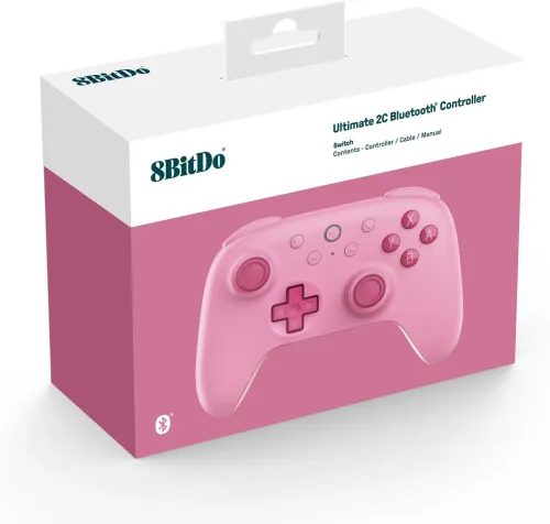 Pad 8BitDo Ultimate 2C Bluetooth Controller do Nintendo Switch Bezprzewodowy Różowy