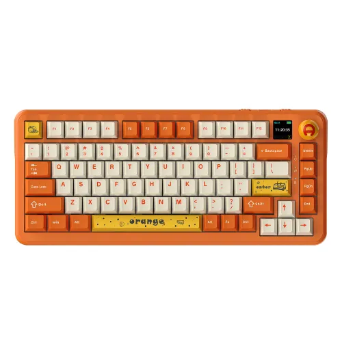 Klawiatura mechaniczna Ajazz AK820 MAX Plus Avocado Switch Pomarańczowy